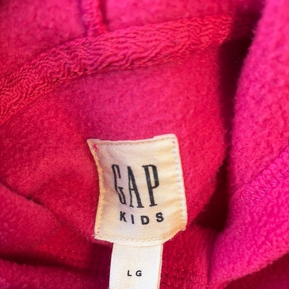 GAP Pink Pullover Hoodie Sweatshirt size youth large - Picture 3 of 7